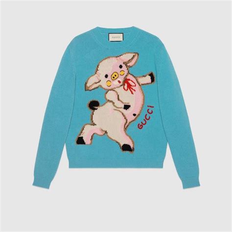 gucci sweater replica womens|gucci piglet sweater.